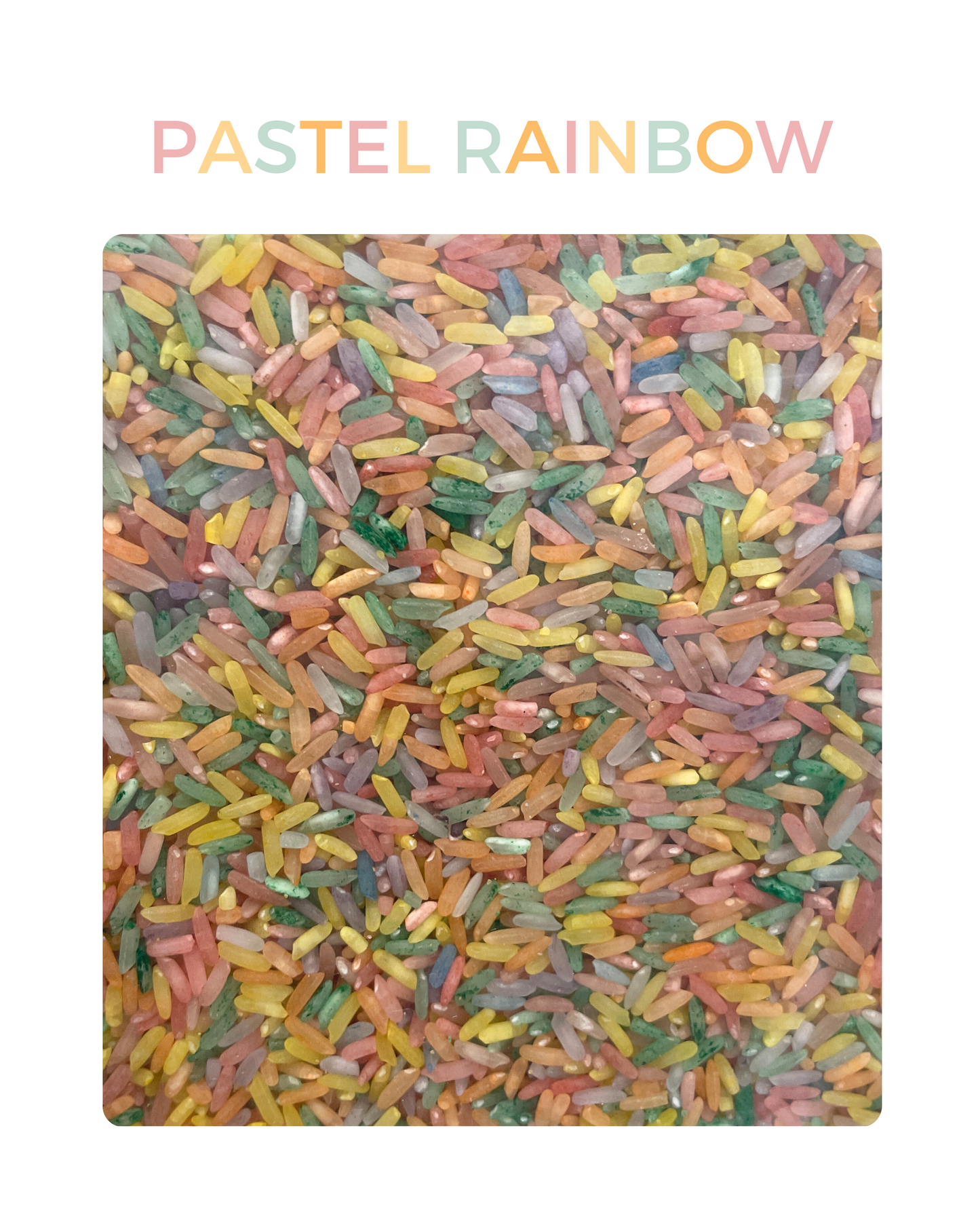 Coloured Rice Sensory Base - 1kg