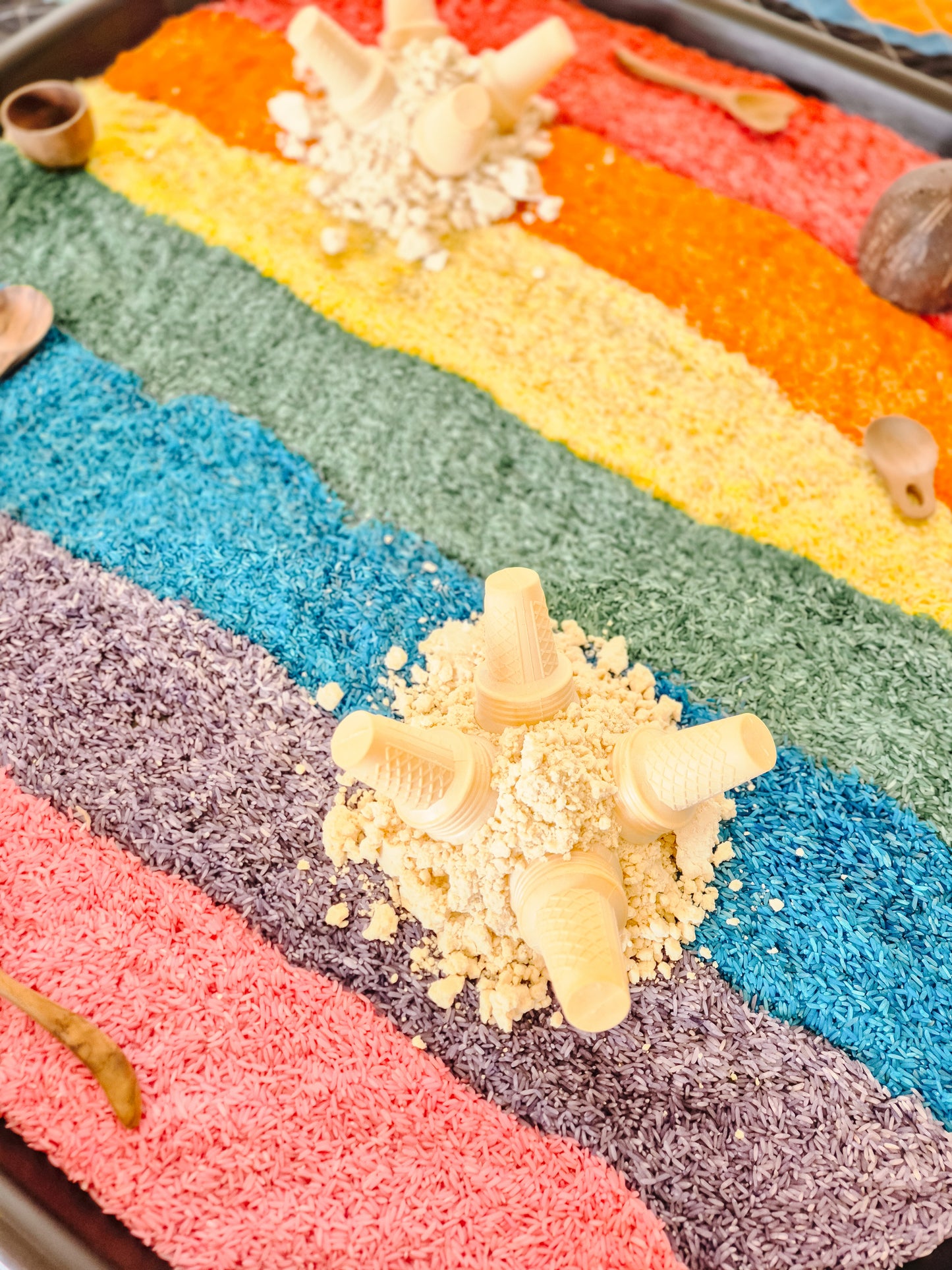 Coloured Rice Sensory Base - 1kg