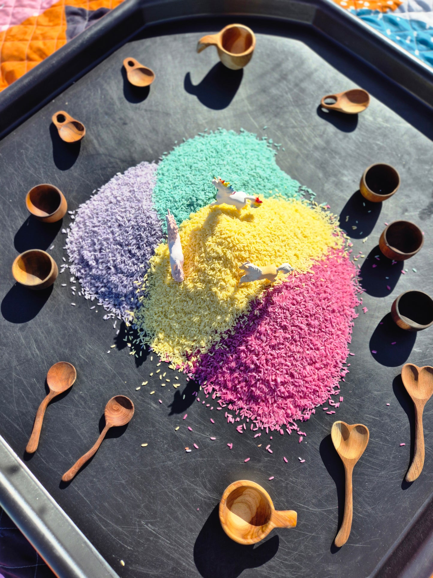 Coloured Rice Sensory Base - 1kg