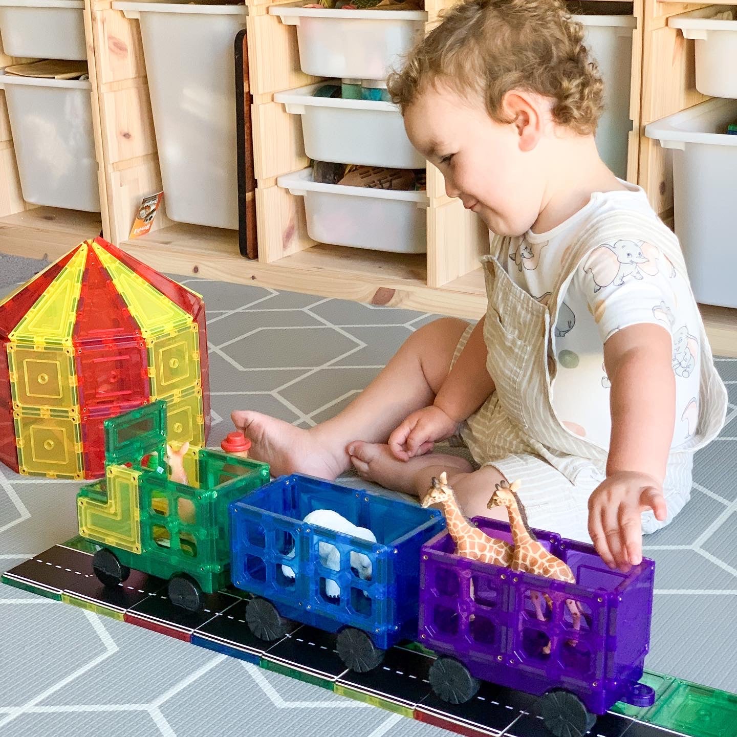 Magnetic Tile Topper - Road Pack