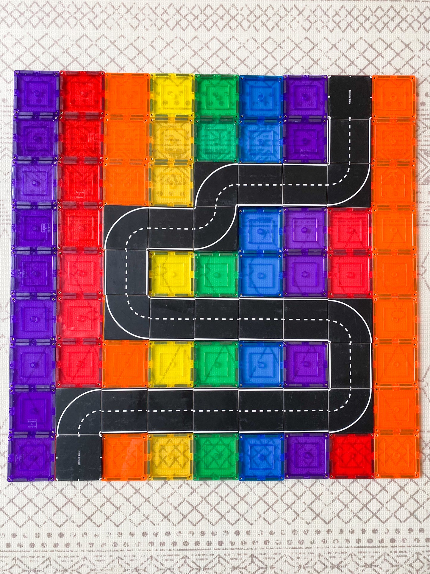 Magnetic Tile Topper - Road Pack