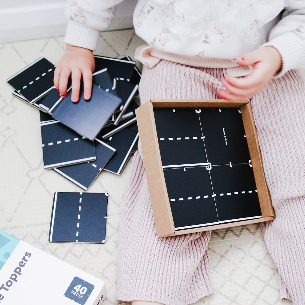 Magnetic Tile Topper - Road Pack