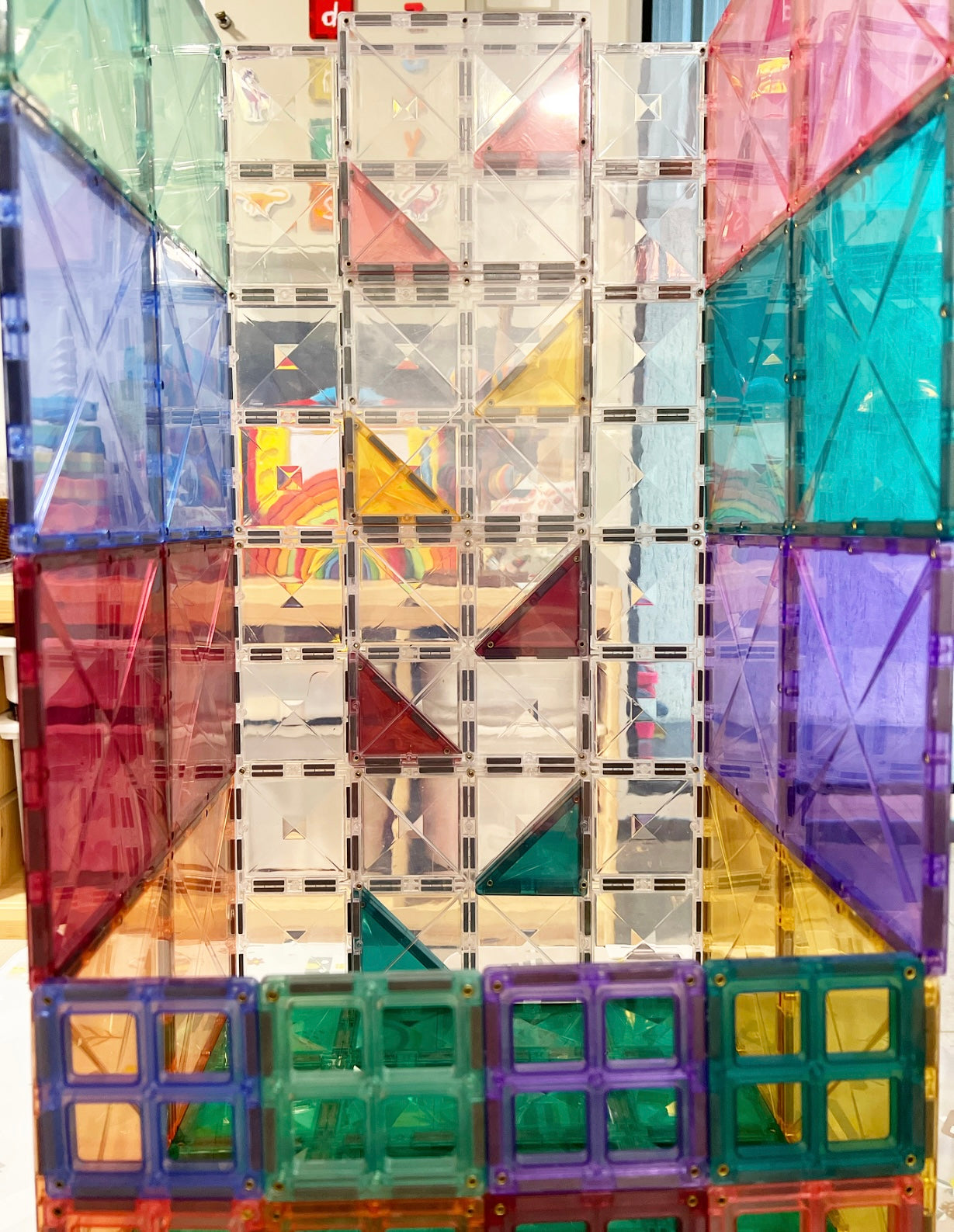 Clear Connetix Tiles - 34 Piece Starter Pack