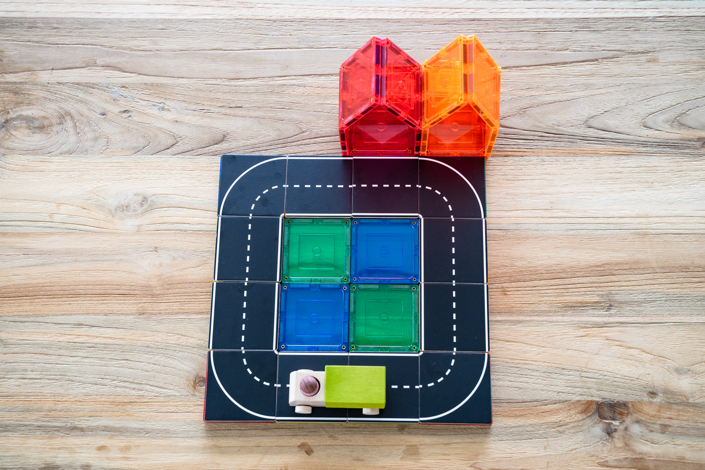 Magnetic Tile Topper - Road Pack