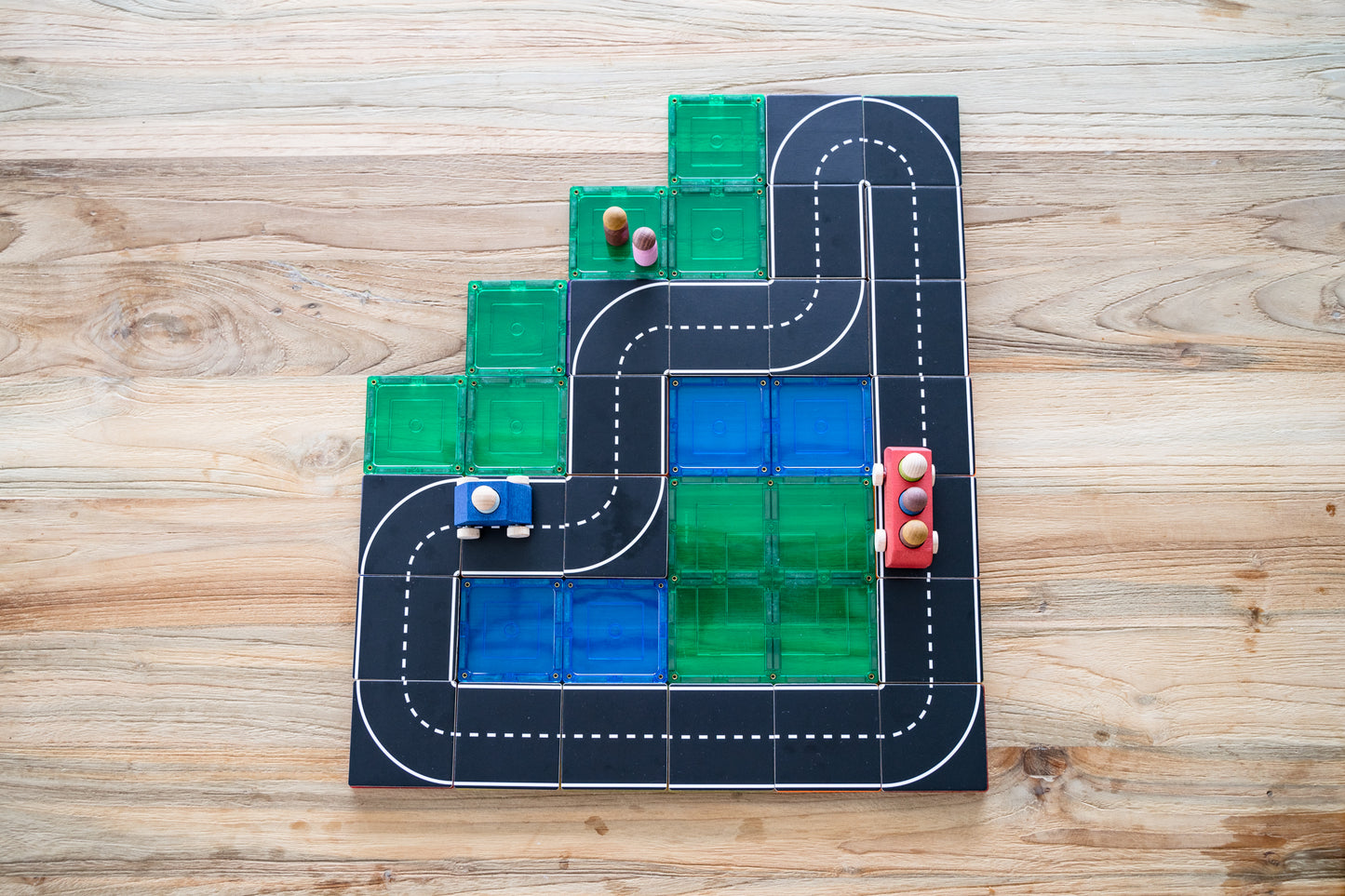 Magnetic Tile Topper - Road Pack