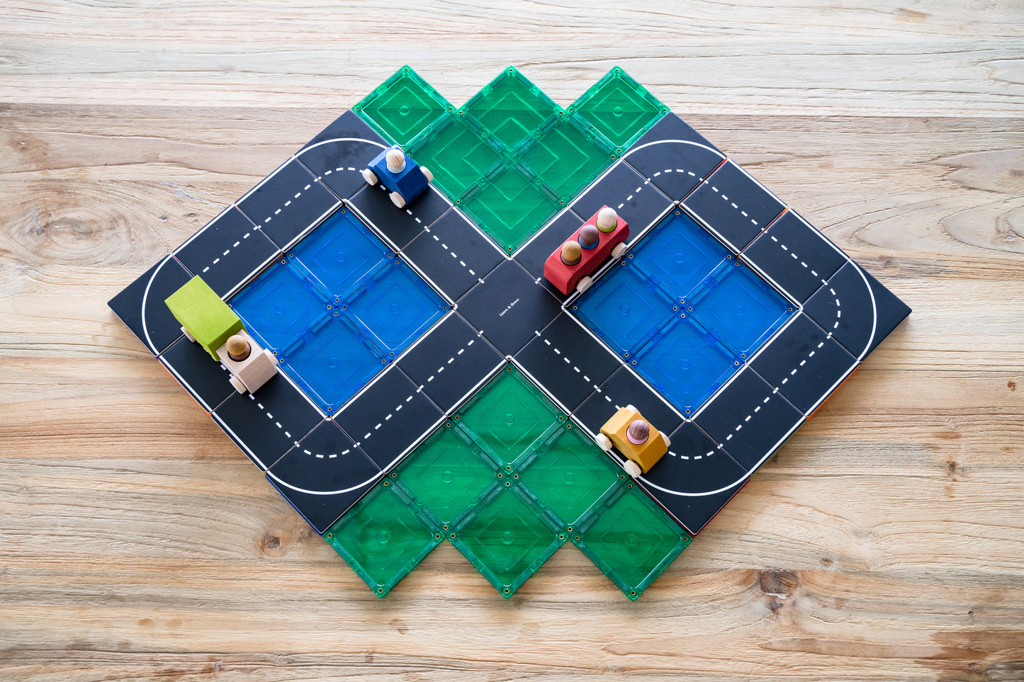 Magnetic Tile Topper - Road Pack