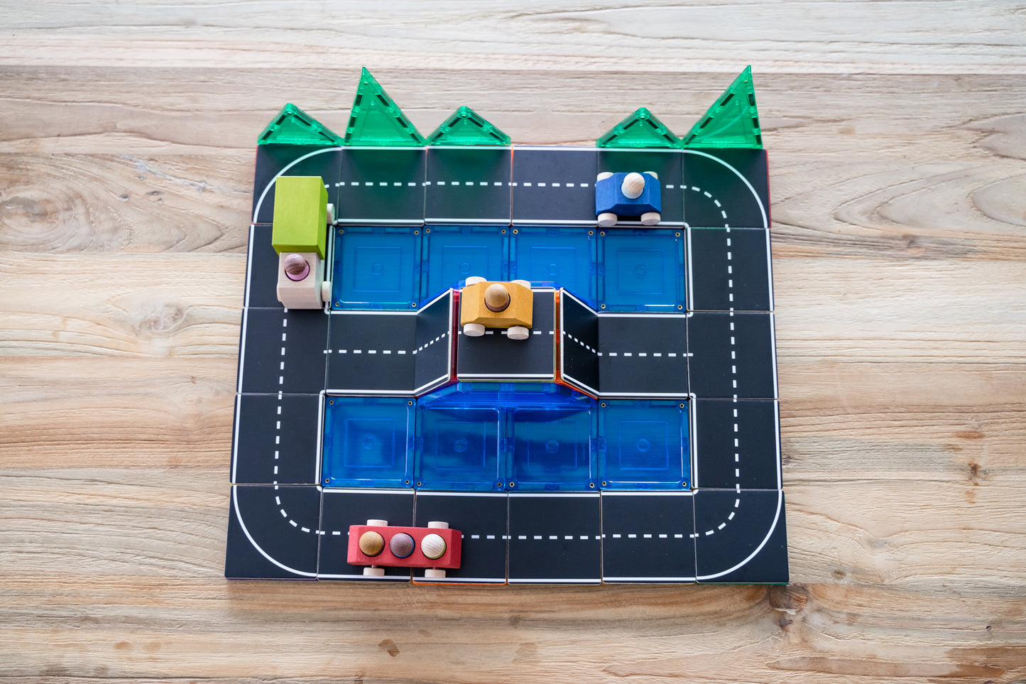 Magnetic Tile Topper - Road Pack