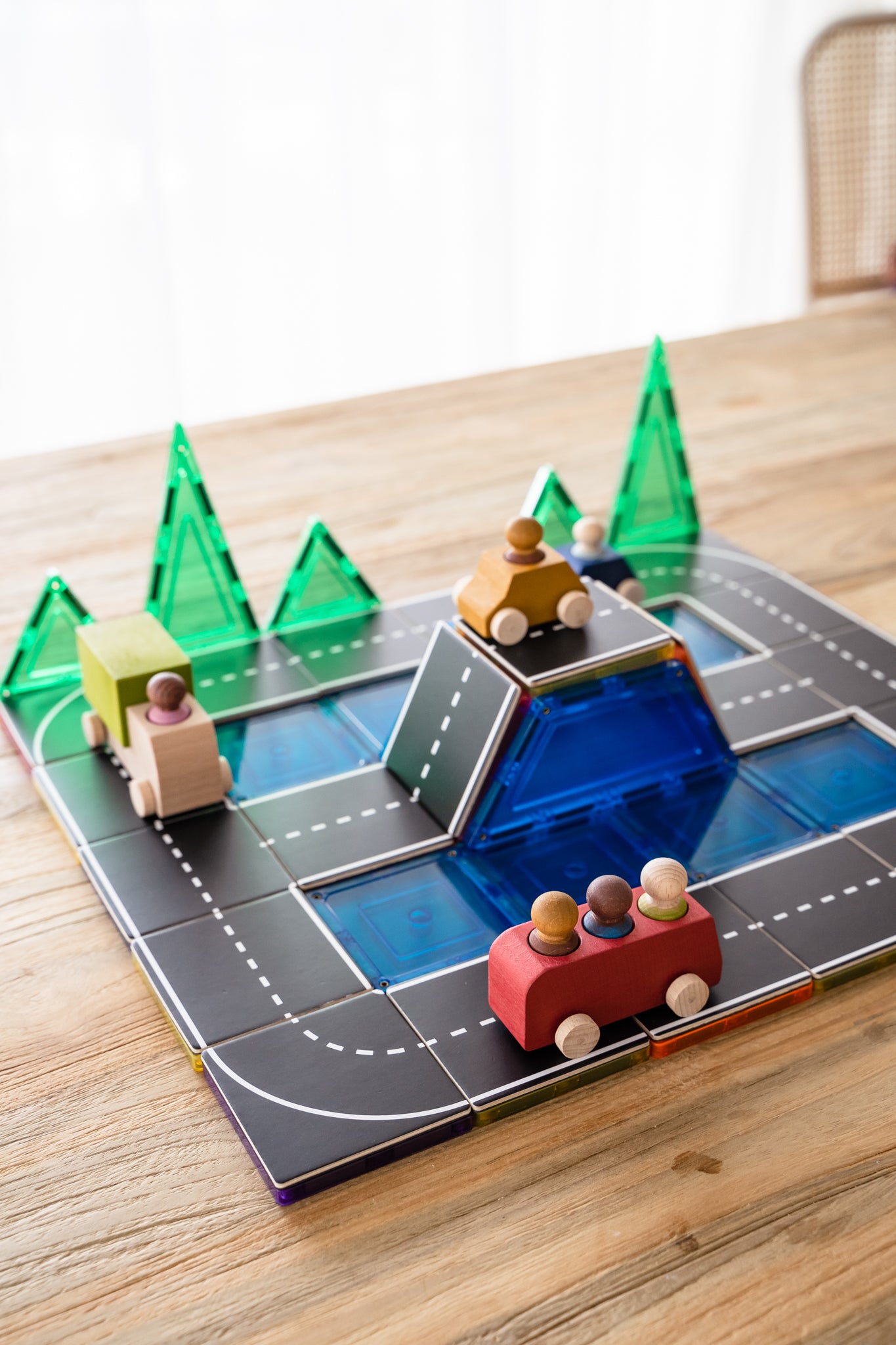 Magnetic Tile Topper - Road Pack