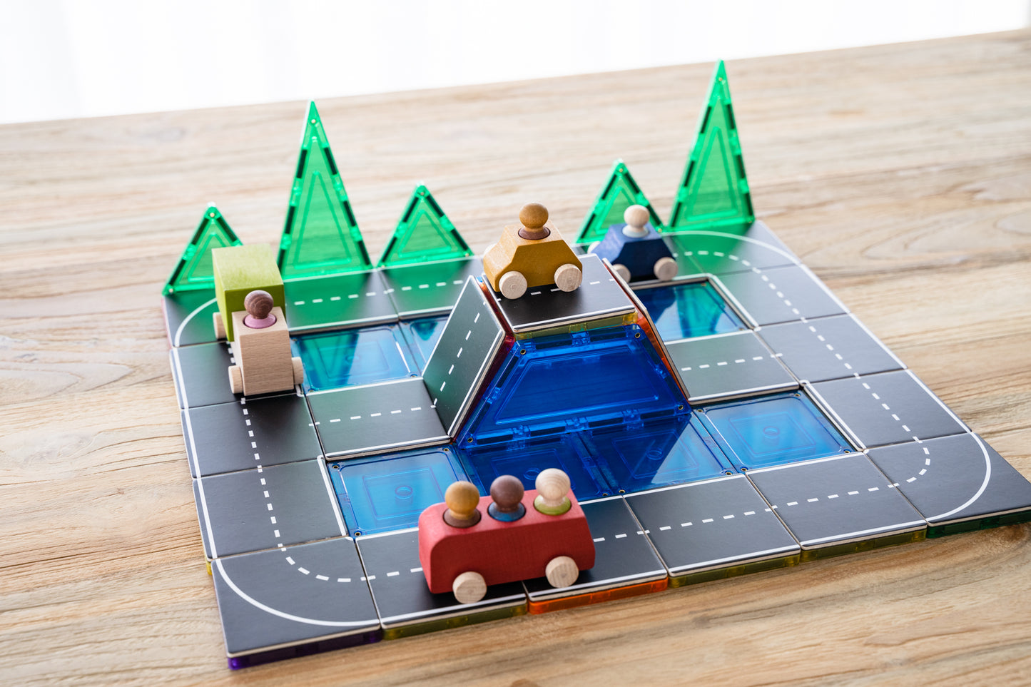 Magnetic Tile Topper - Road Pack
