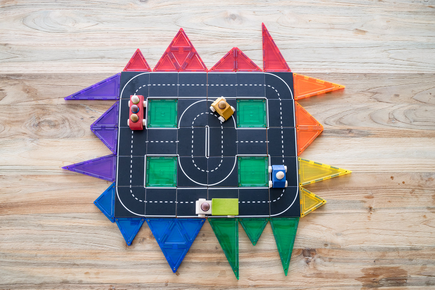 Magnetic Tile Topper - Road Pack