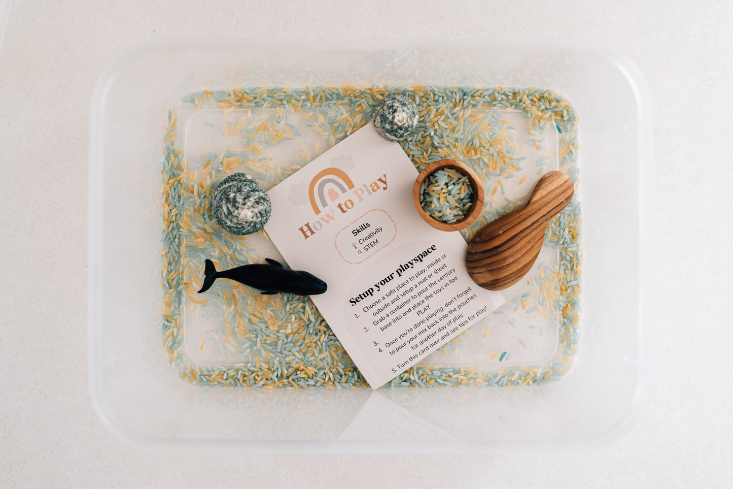 Coloured Rice Sensory Base - 1kg
