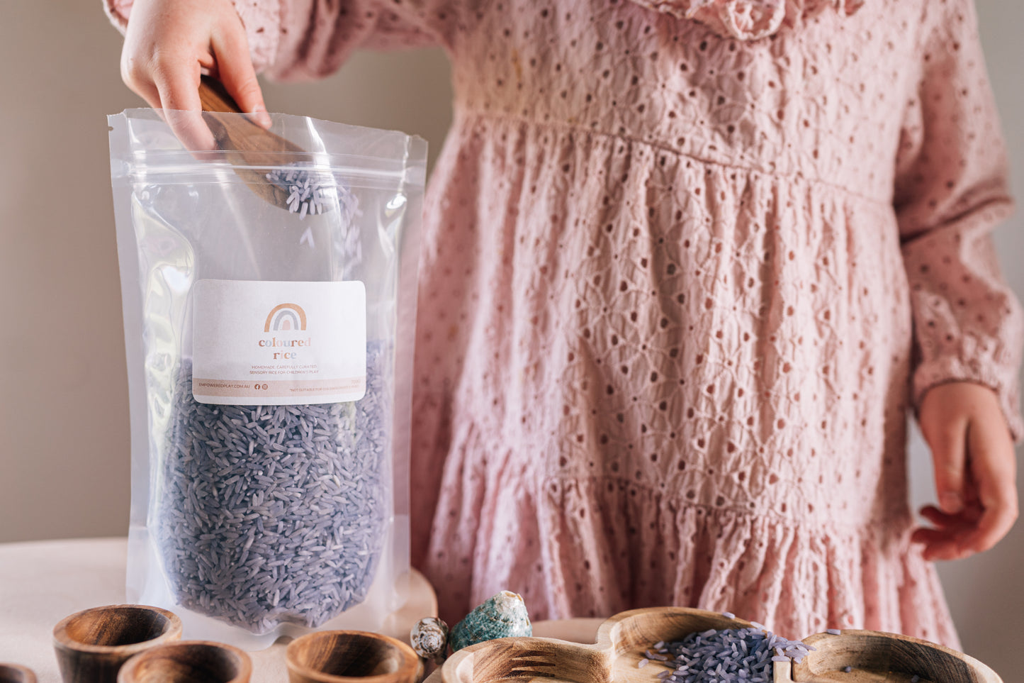 Coloured Rice Sensory Base - 1kg