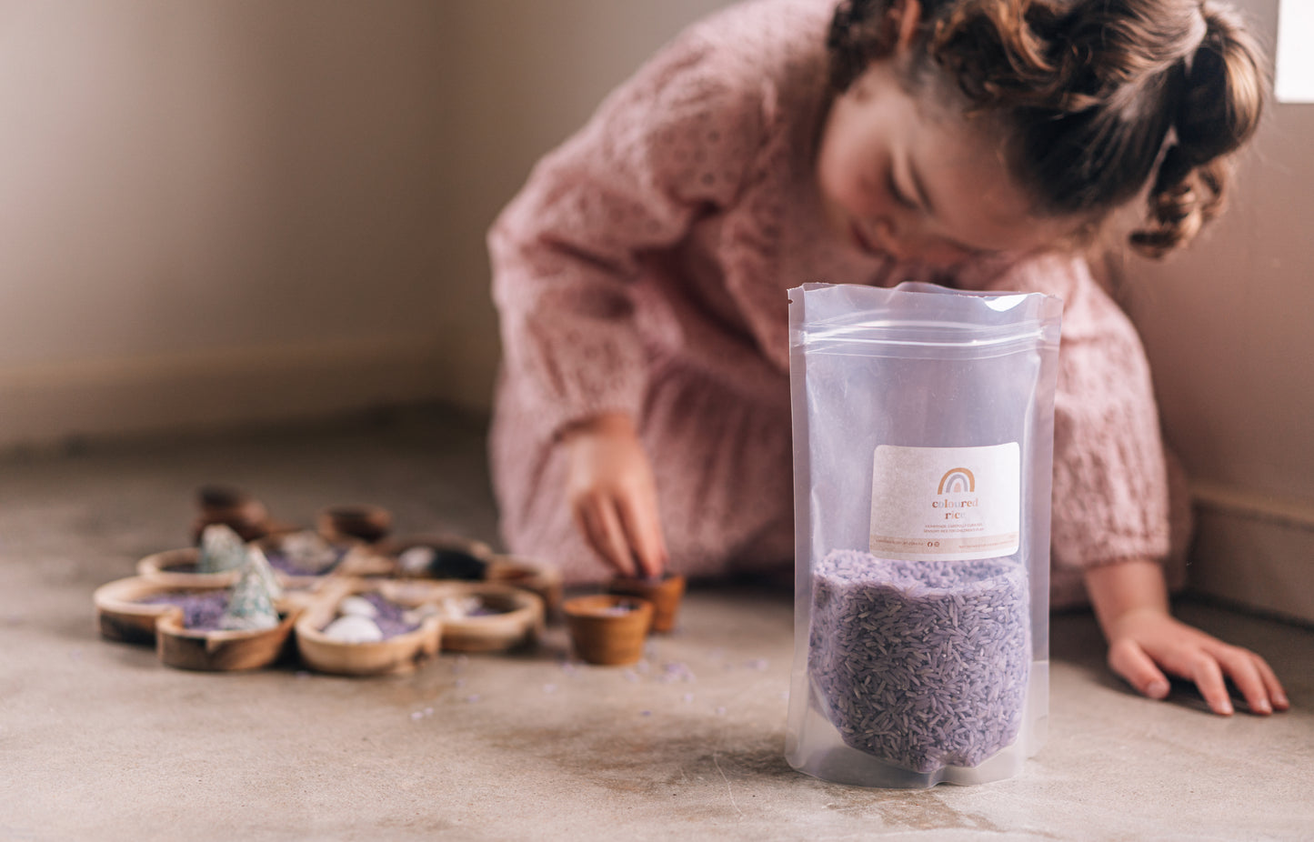 Coloured Rice Sensory Base - 1kg