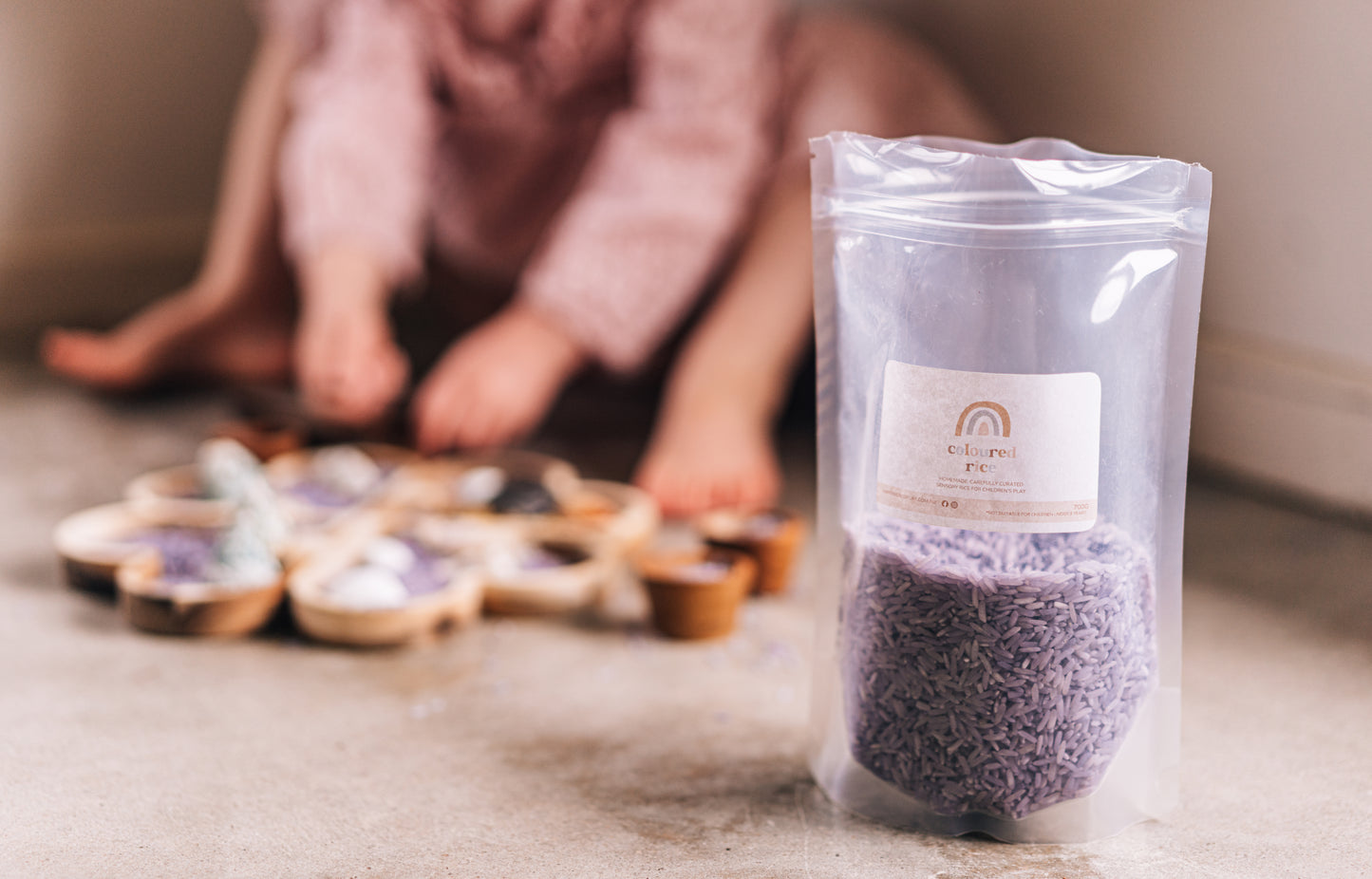 Coloured Rice Sensory Base - 1kg