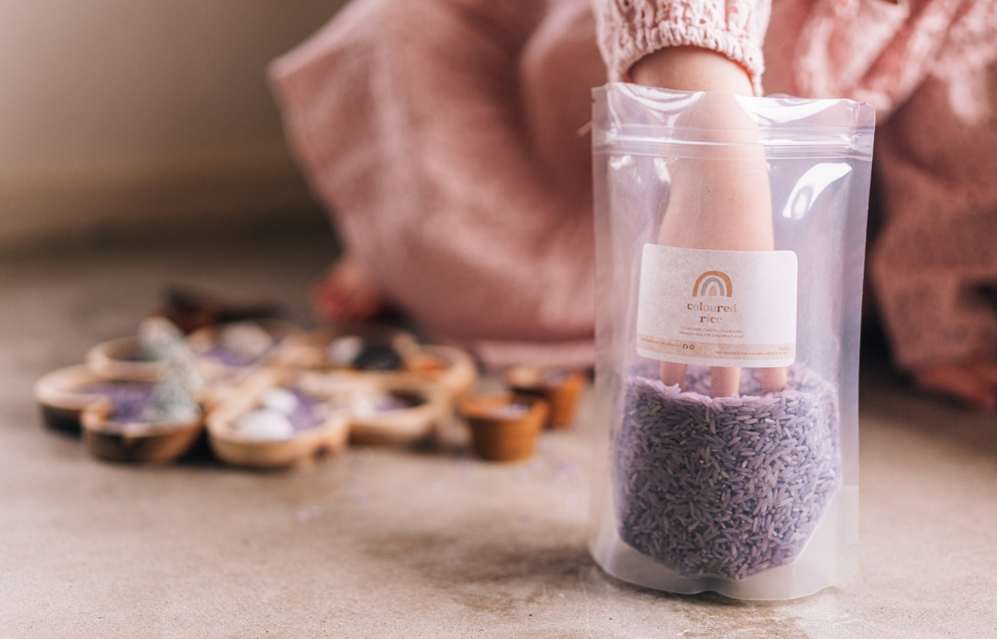 Coloured Rice Sensory Base - 1kg