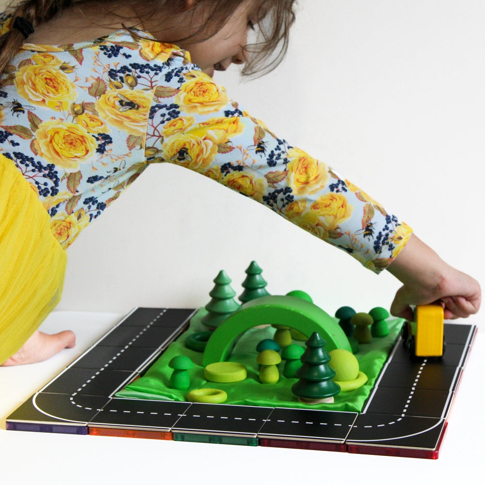 Magnetic Tile Topper - Road Pack