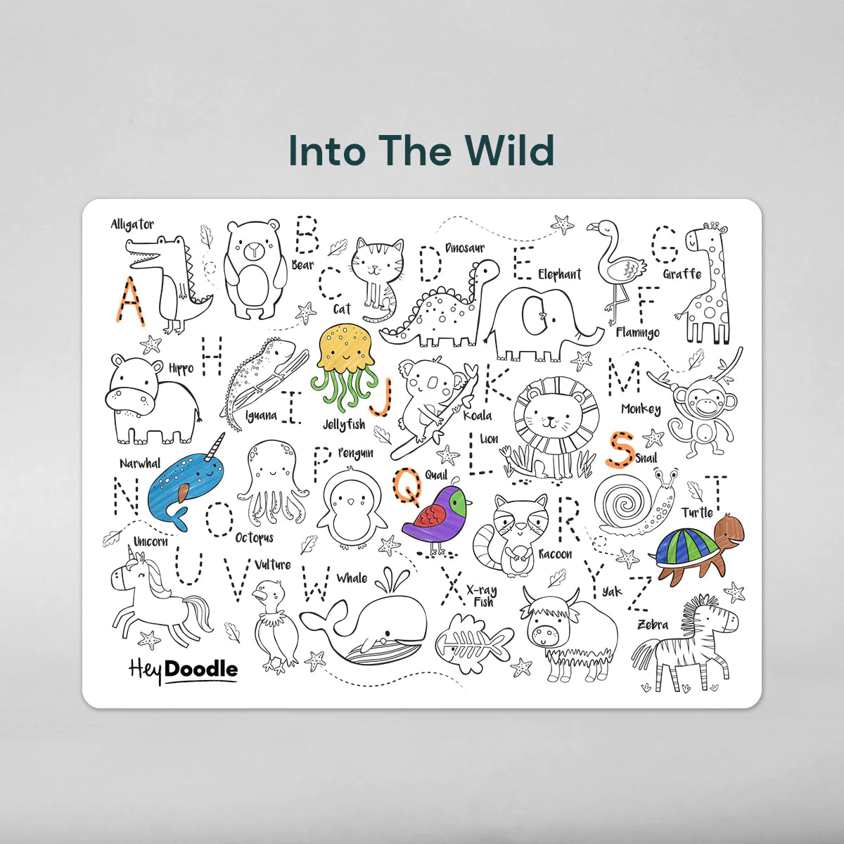 Colouring and Doodle Mat - Into The Wild