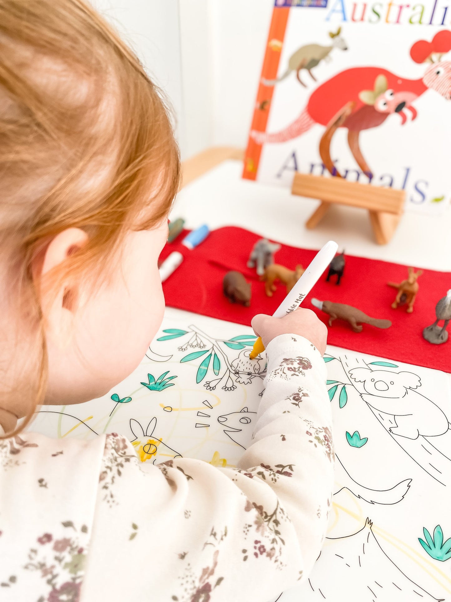 Reusable Scribble Mat - Baby Australian Animals