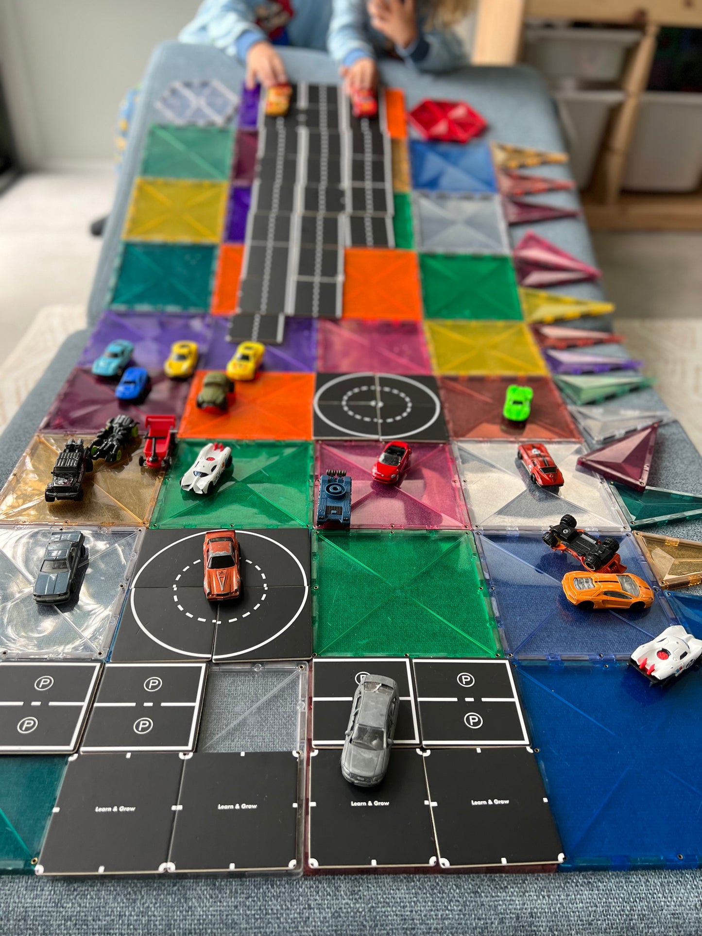 Magnetic Tile Topper - Road Pack
