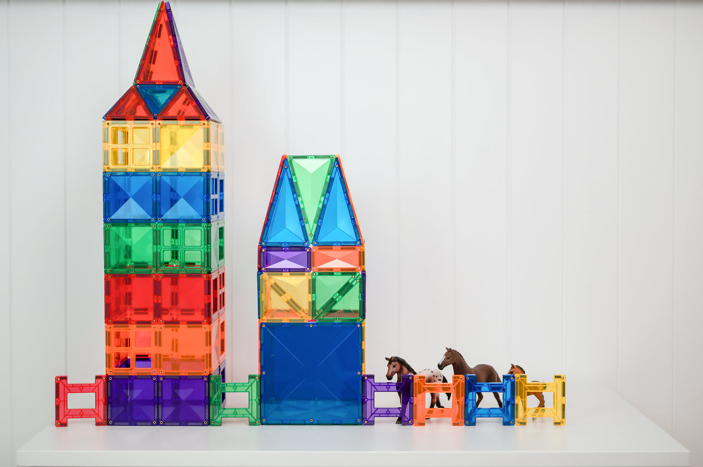 Rainbow Connetix Tiles - 102 Piece Creative Pack