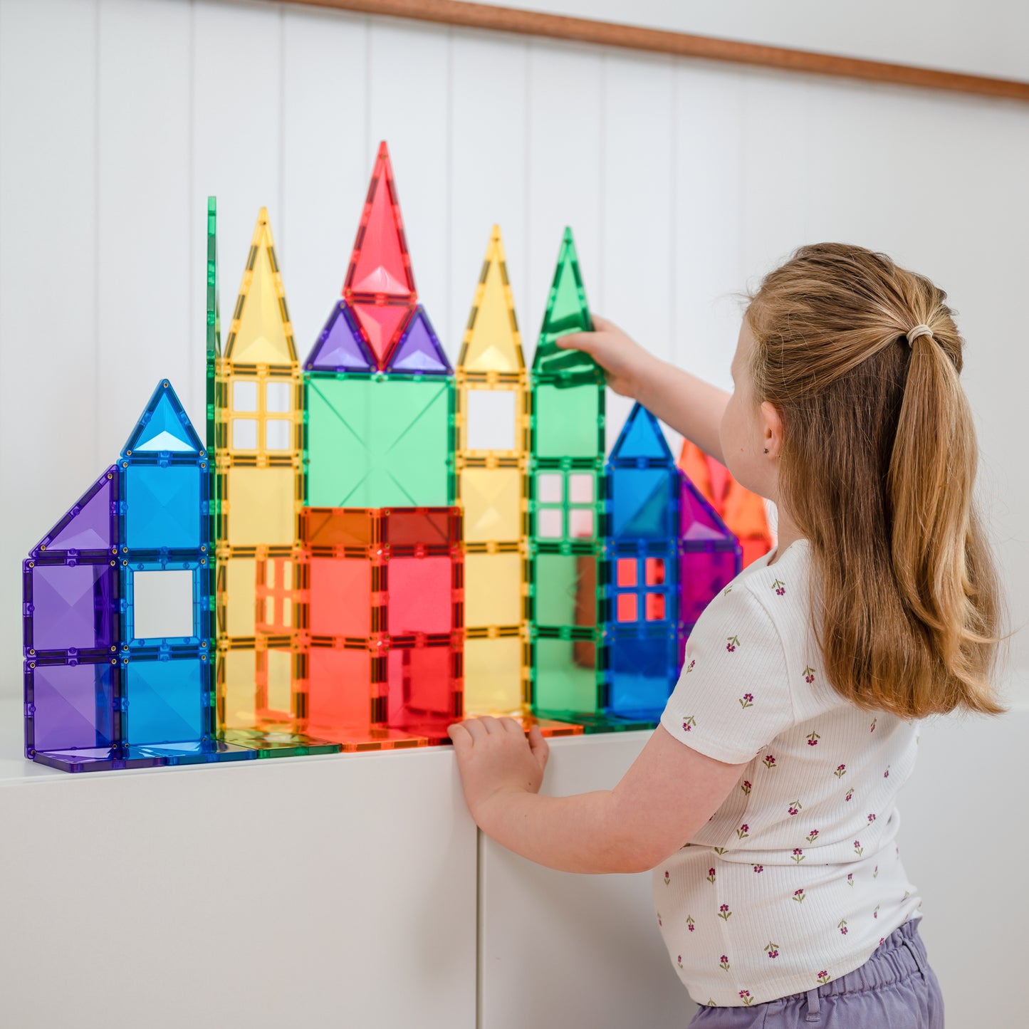 Rainbow Connetix Tiles - 102 Piece Creative Pack
