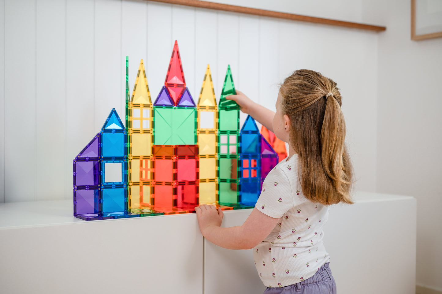 Rainbow Connetix Tiles - 102 Piece Creative Pack