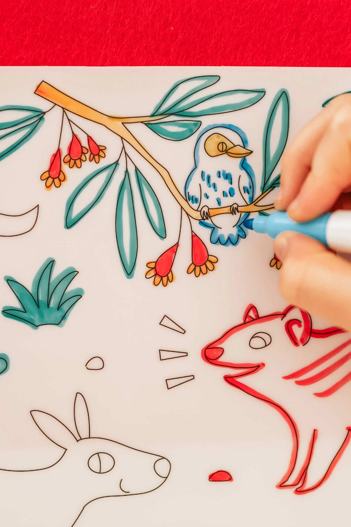 Reusable Scribble Mat - Baby Australian Animals