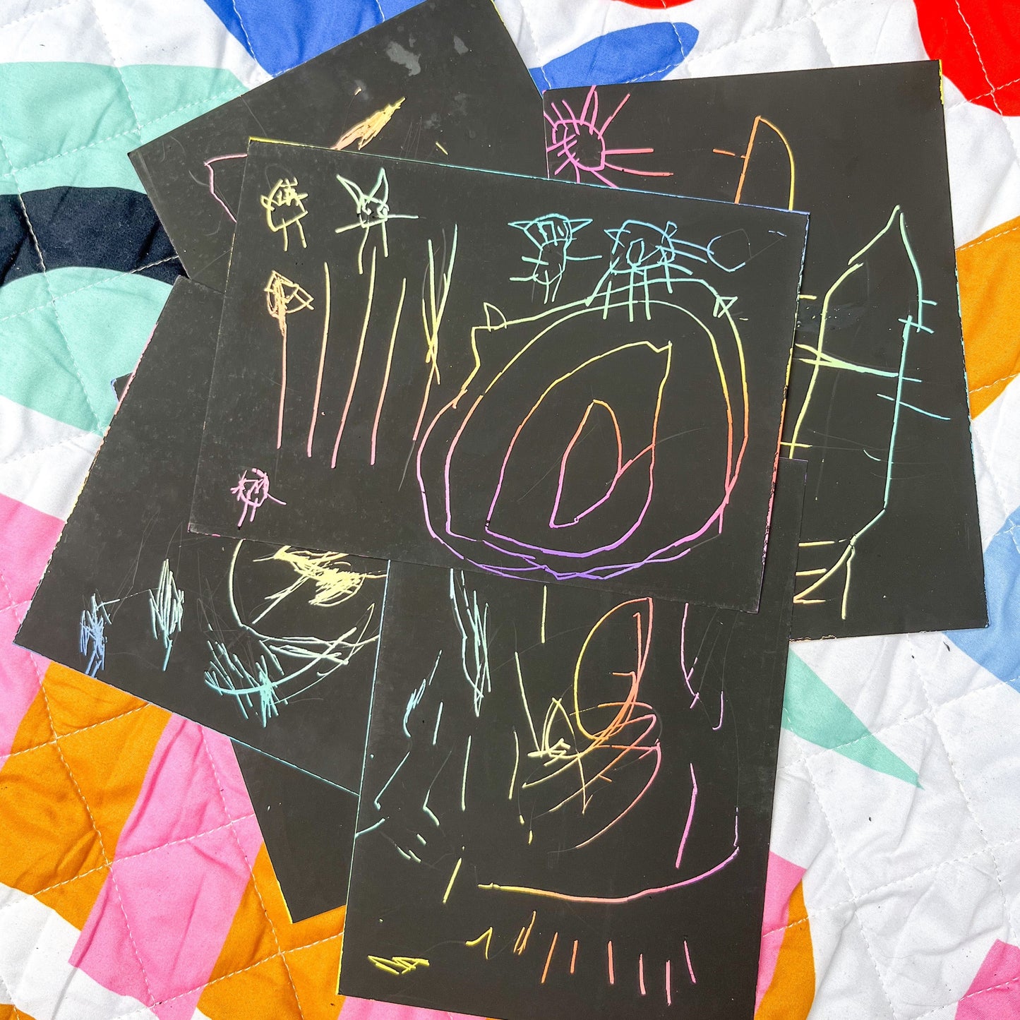 Rainbow Scratch Paper