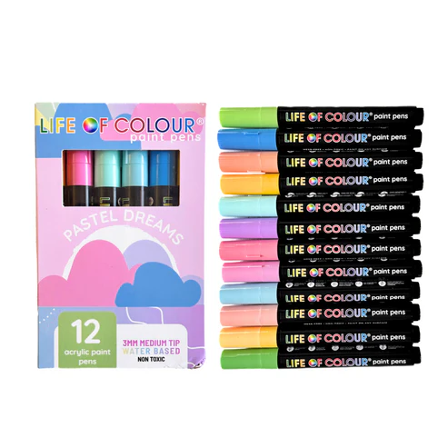 Acrylic Paint Pens - 3mm Medium Tip