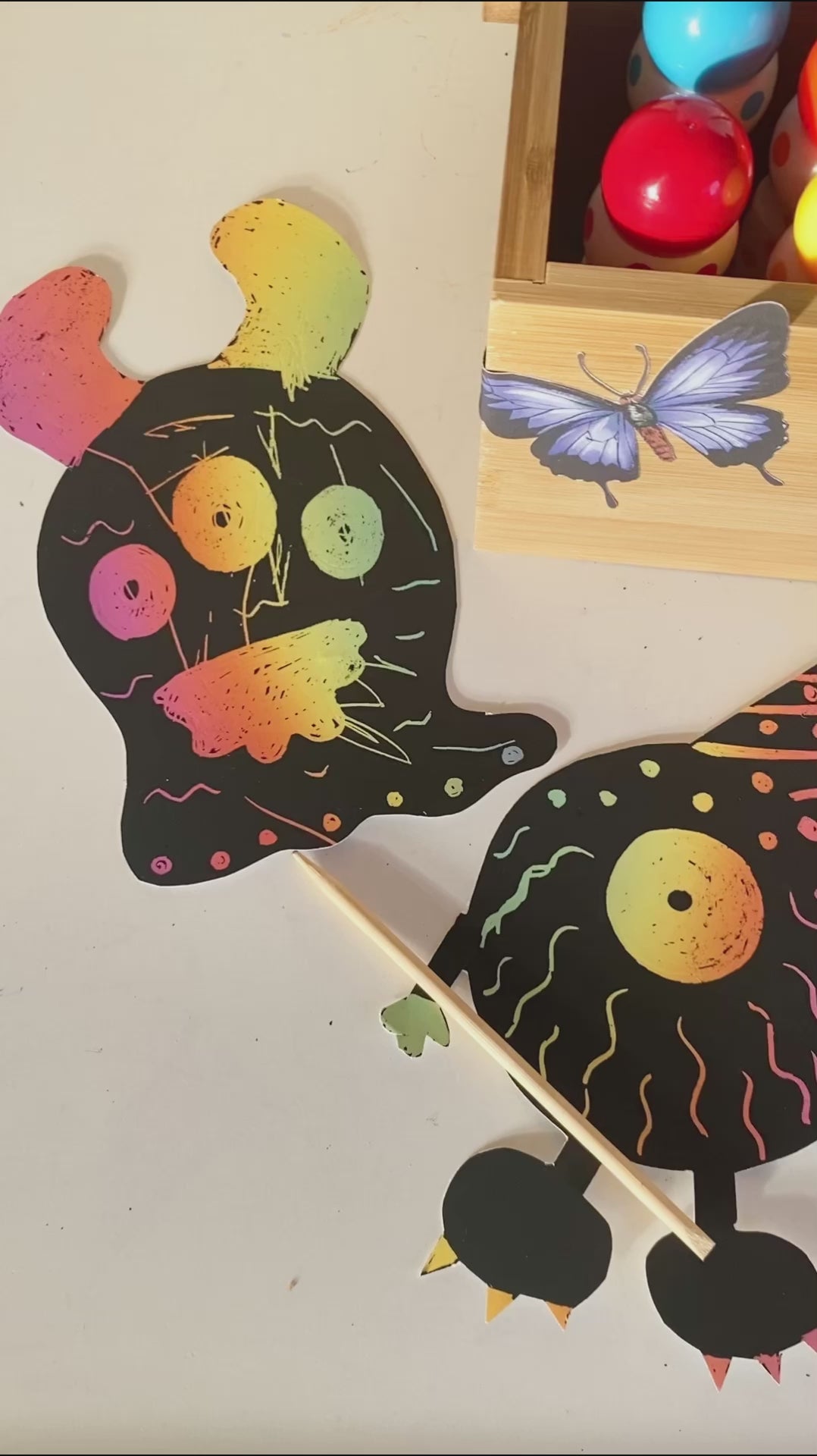 Load and play video in Gallery viewer, Rainbow Scratch Paper