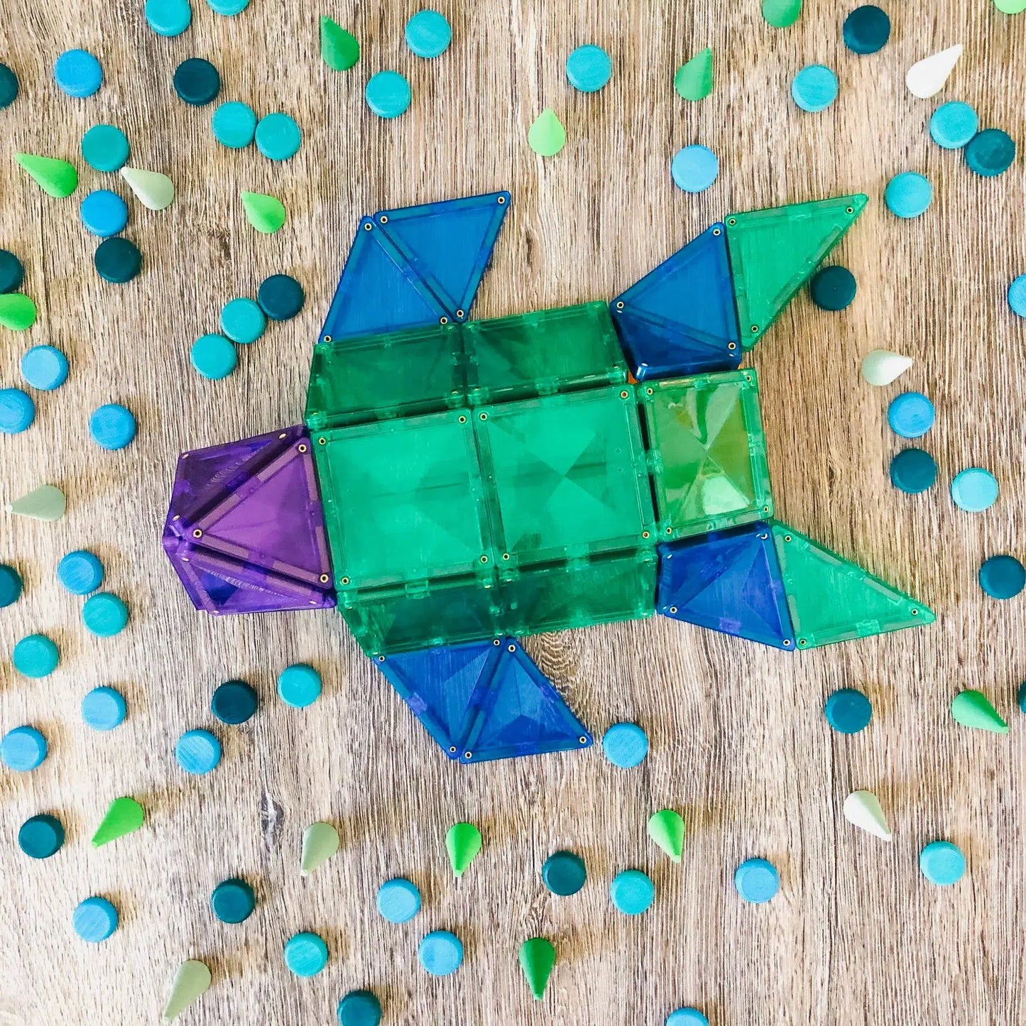 Rainbow Connetix Tiles - 102 Piece Creative Pack