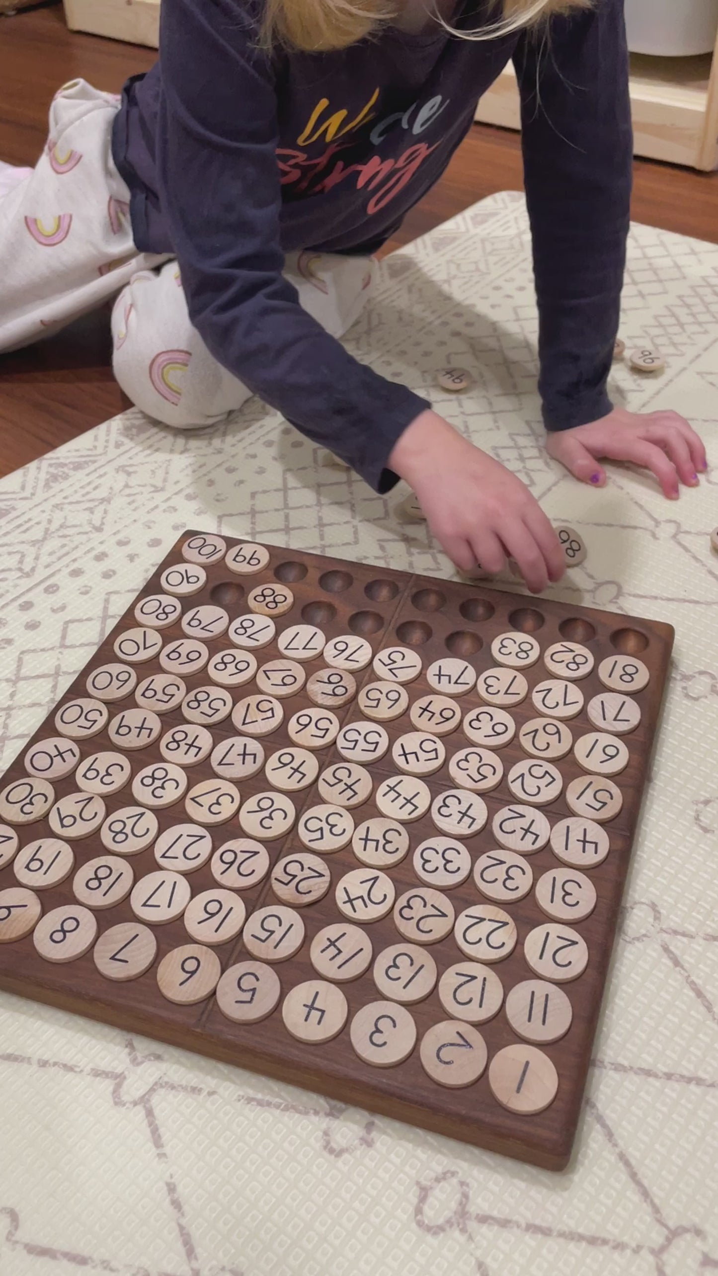 Load and play video in Gallery viewer, 1-100 Number Coins with Pegs