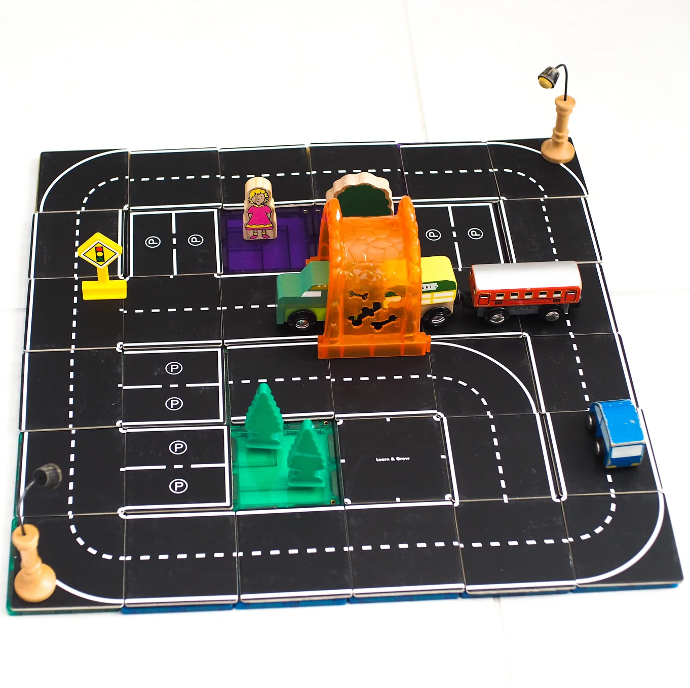 Magnetic Tile Topper - Road Pack