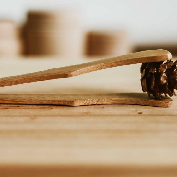Bamboo Curved Tongs