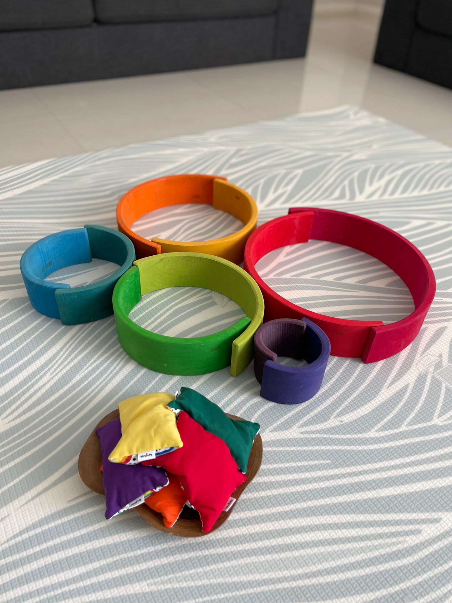 Rainbow Sandbags - Set of 6