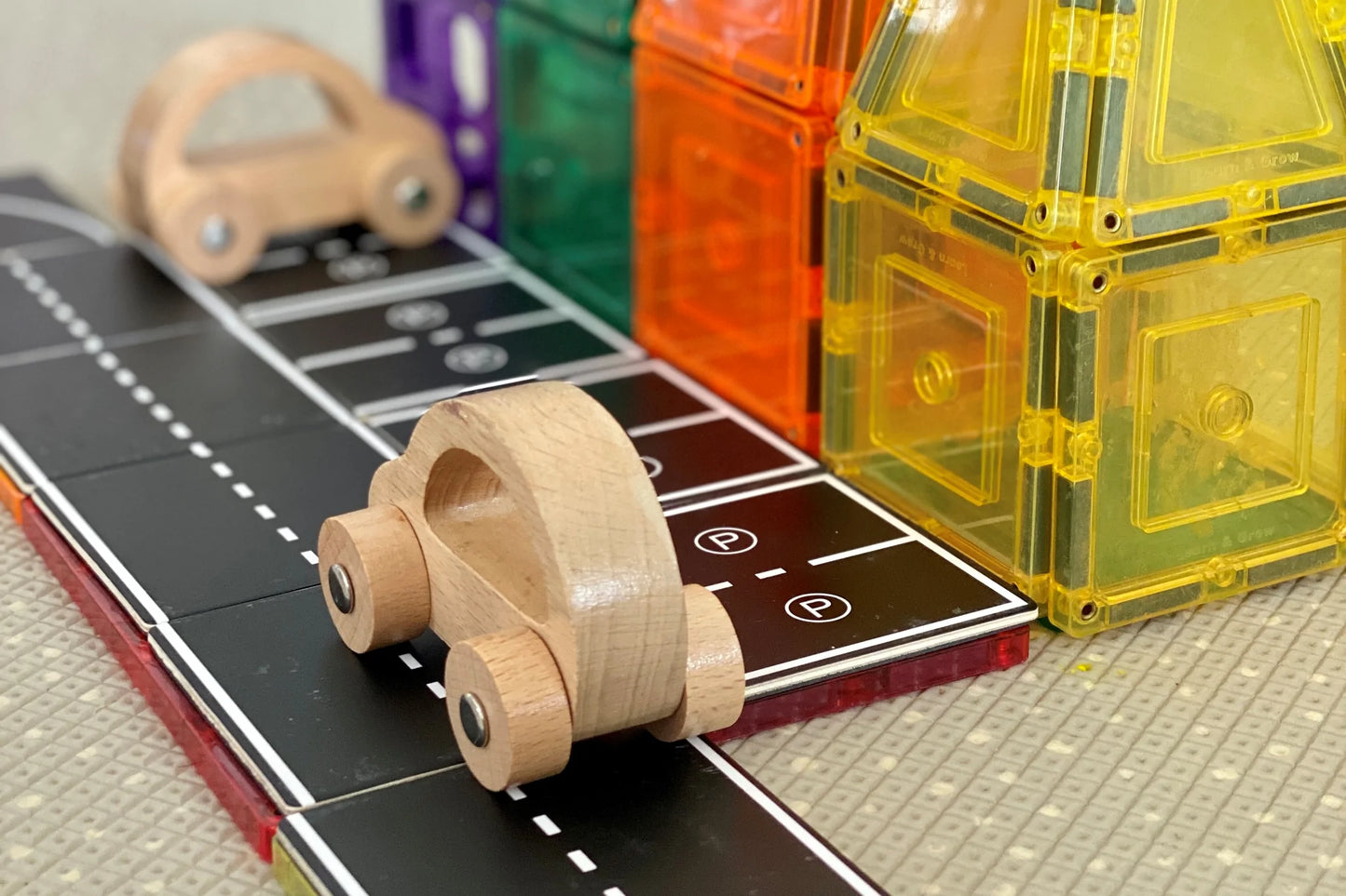 Magnetic Tile Topper - Road Pack