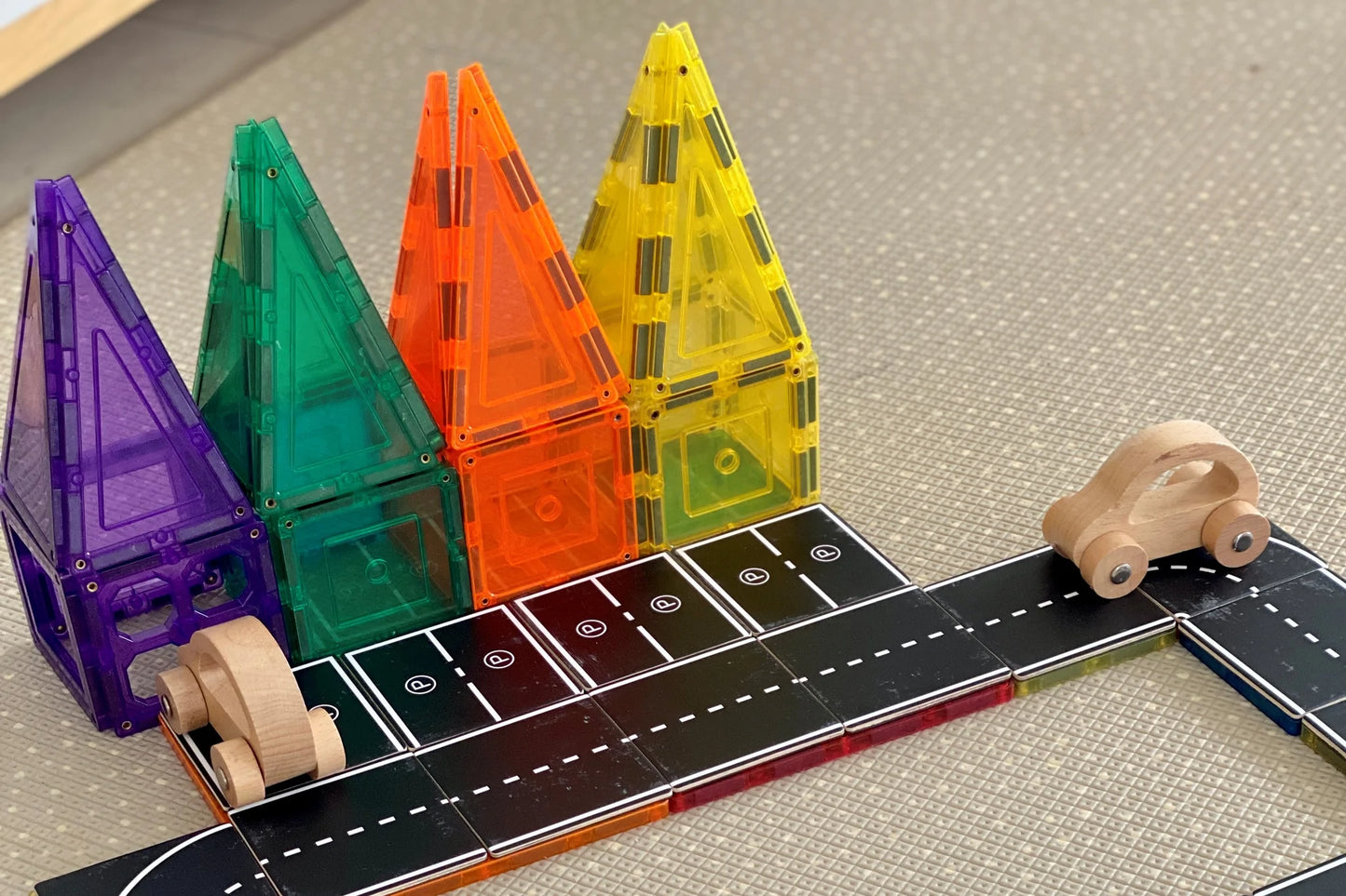 Magnetic Tile Topper - Road Pack