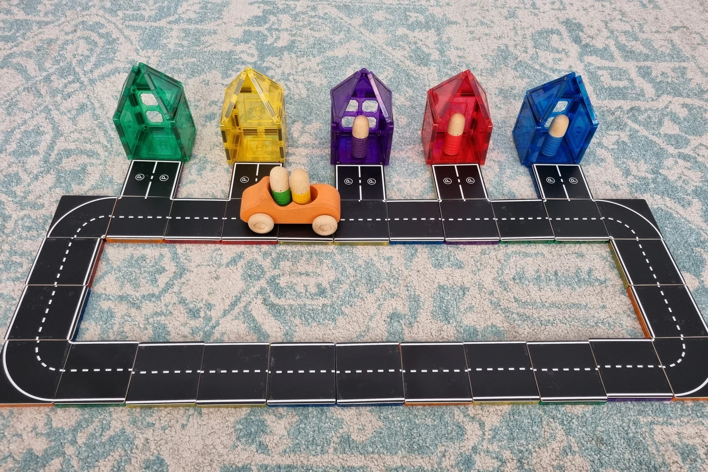 Magnetic Tile Topper - Road Pack
