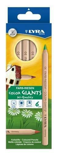 Lyra Giants Colouring Pencils - 6 Pack