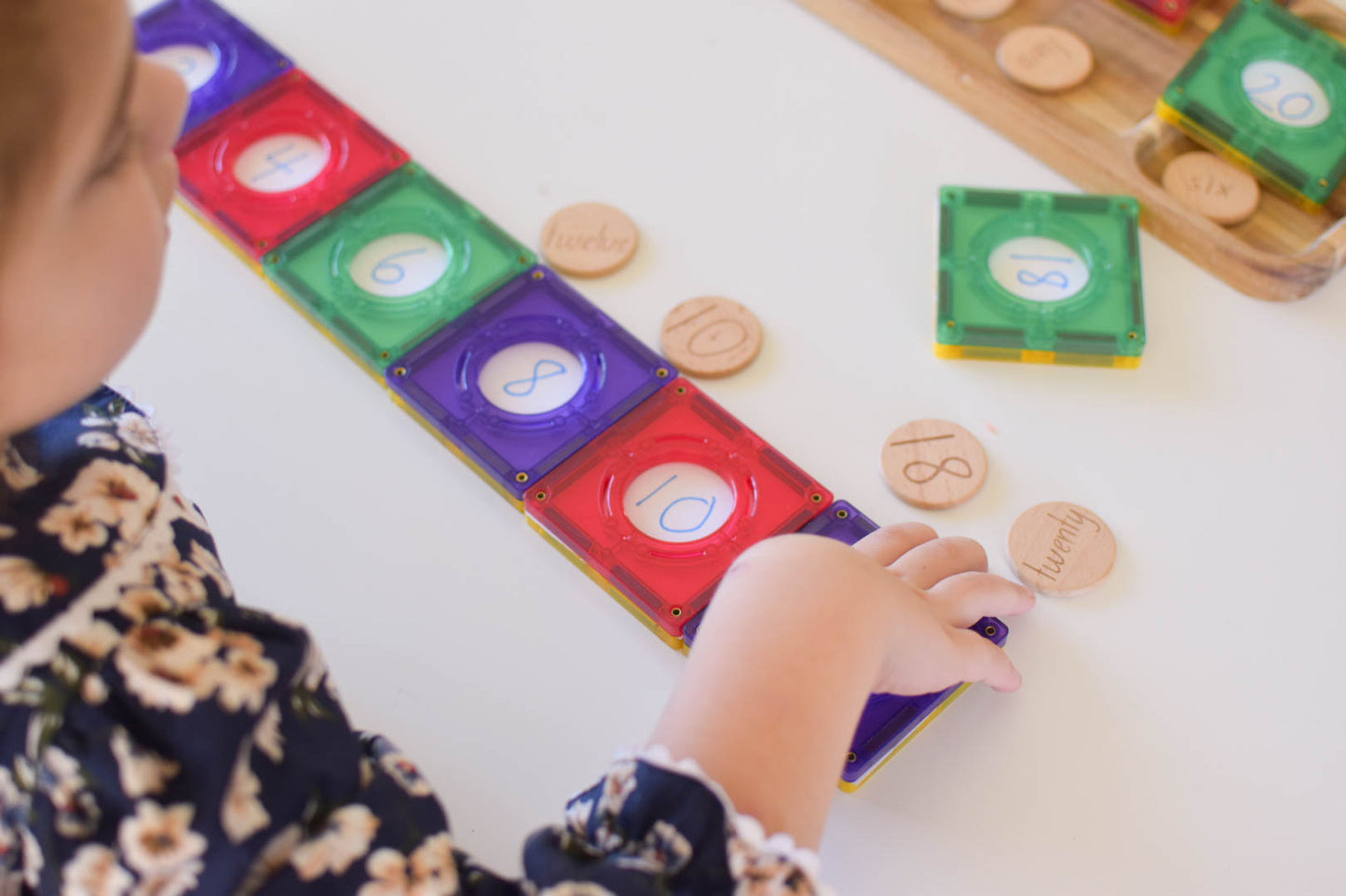 Wooden Number Dots