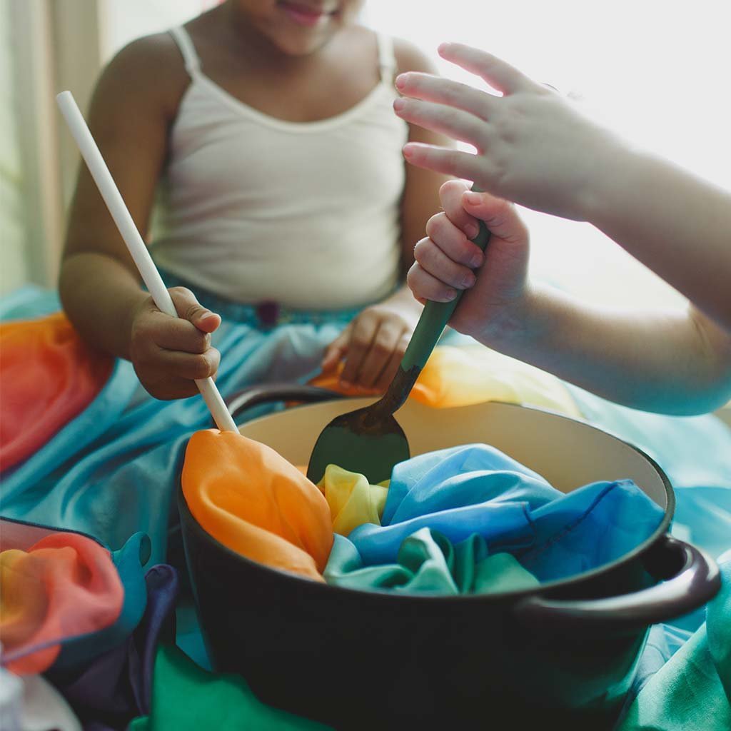 Sarah's Silks _ Mini Playsilks at Play _ Little Toy Tribe