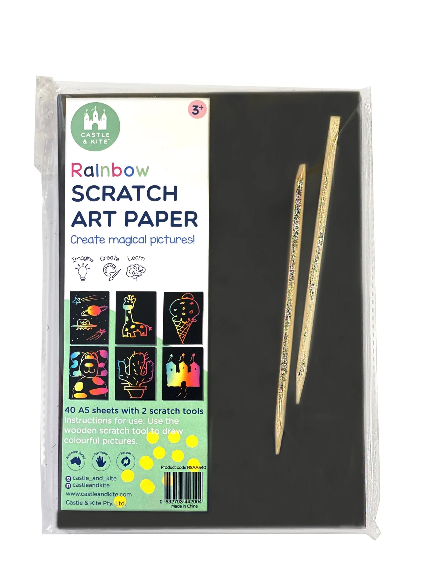 Rainbow Scratch Paper