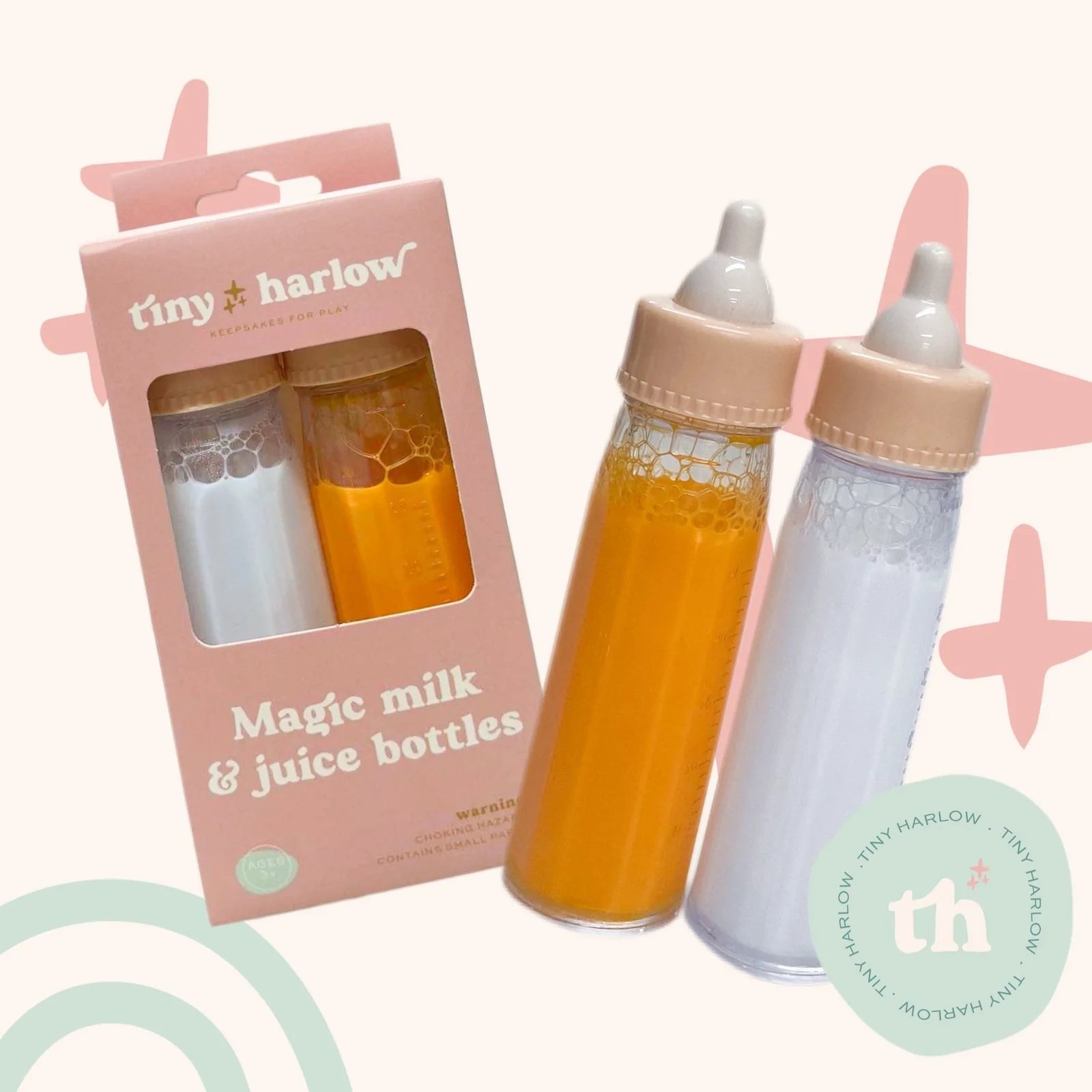 Magic milk top bottle toy