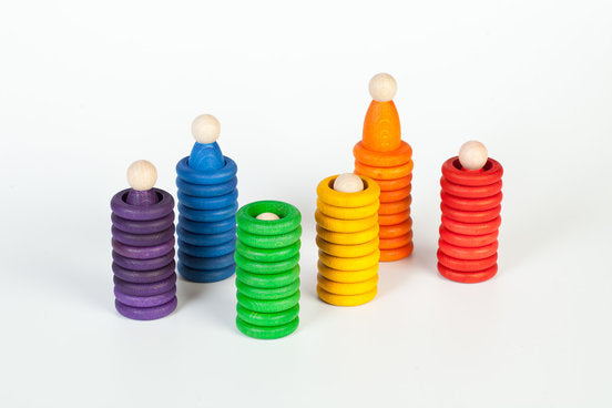 Grapat Nins, Rings and Coins Rainbow Colours