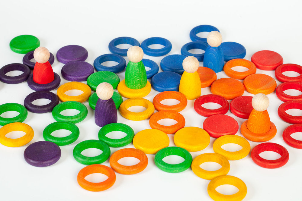 Grapat Nins, Rings and Coins Rainbow Colours