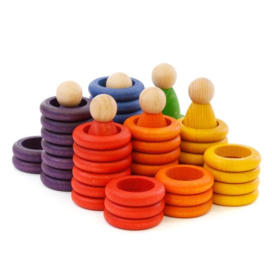 Grapat Nins, Rings and Coins Rainbow Colours