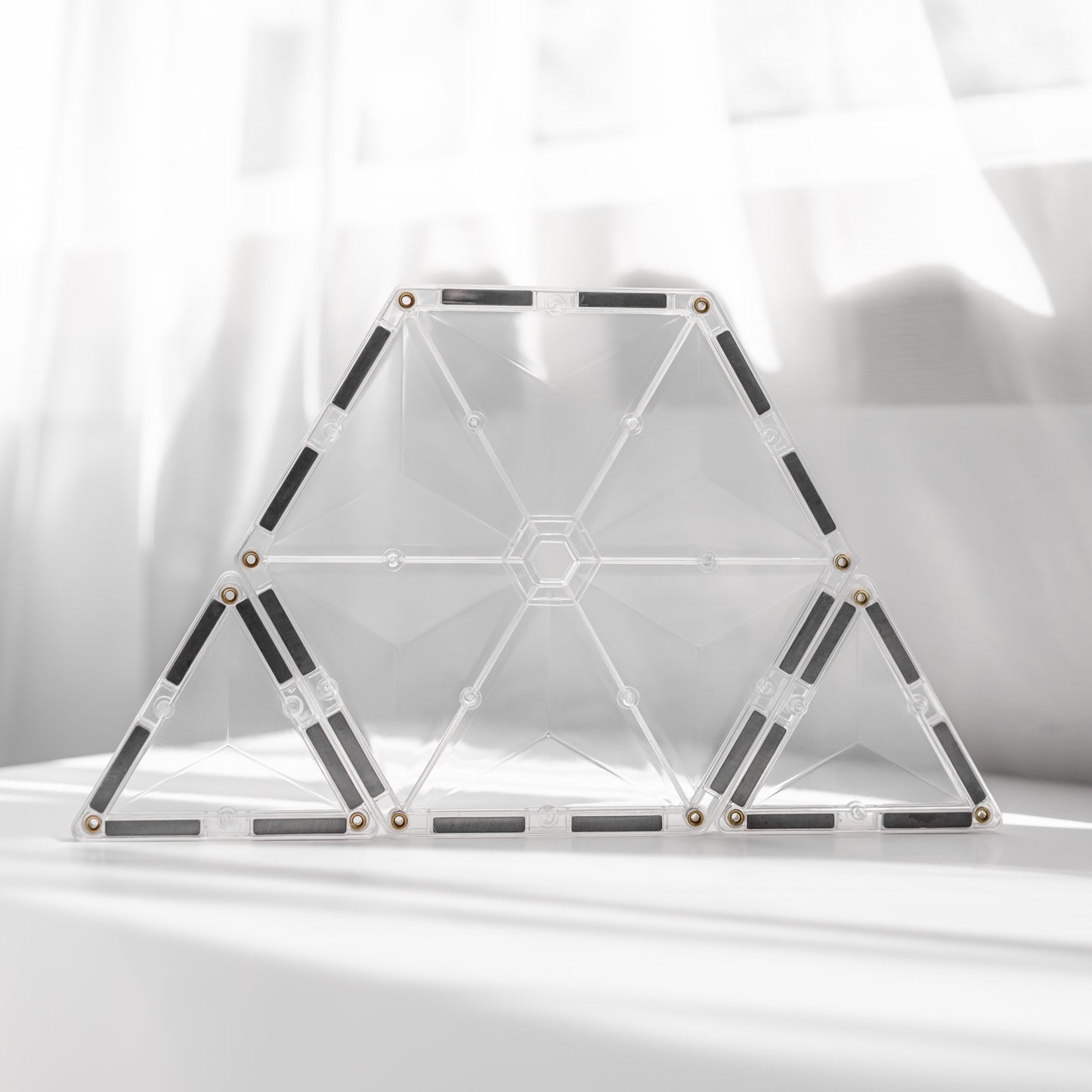 Clear Connetix Tiles - 34 Piece Starter Pack