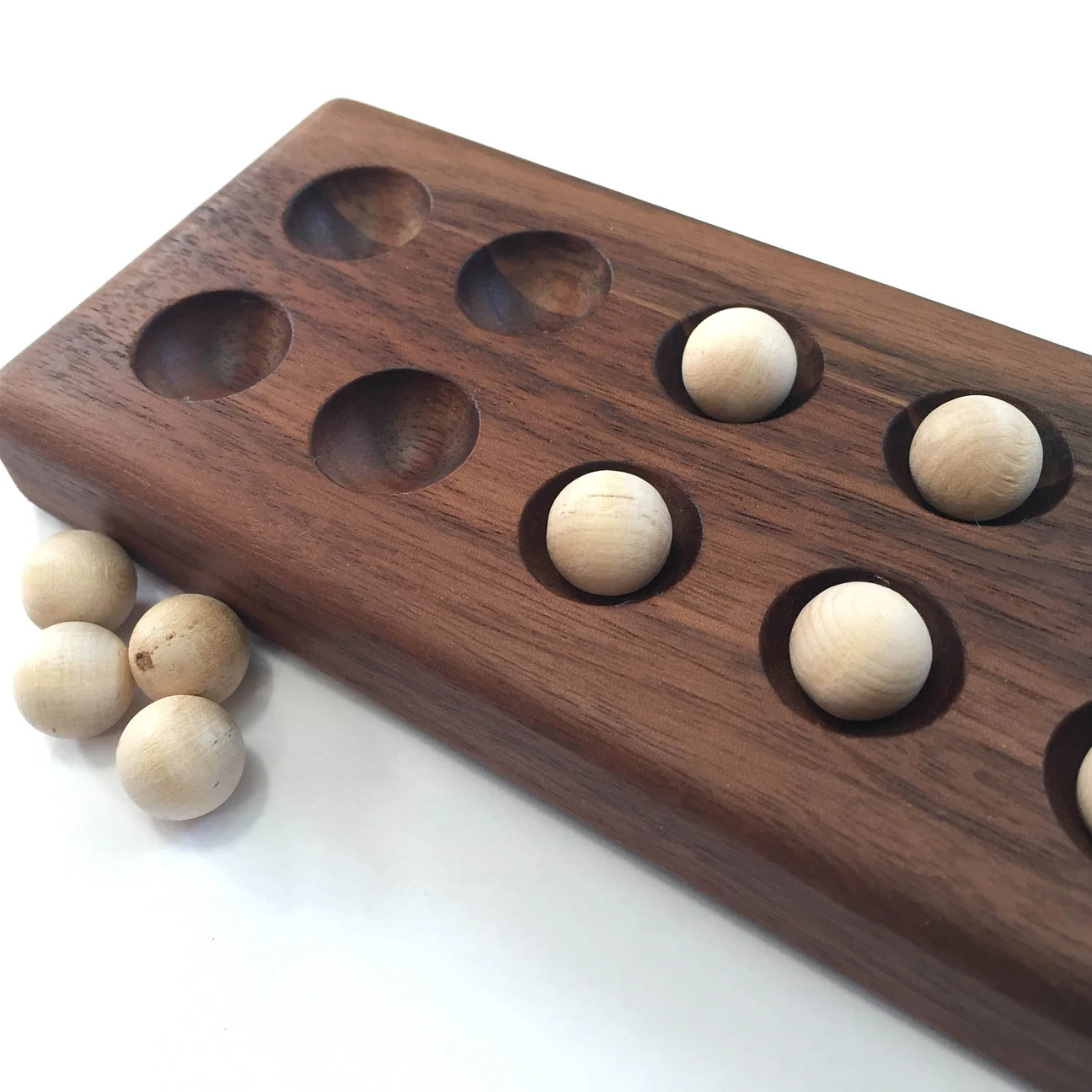 Ten Frame with Balls - Walnut