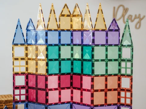 Pastel Connetix Tiles - 202 Piece Mega Pack