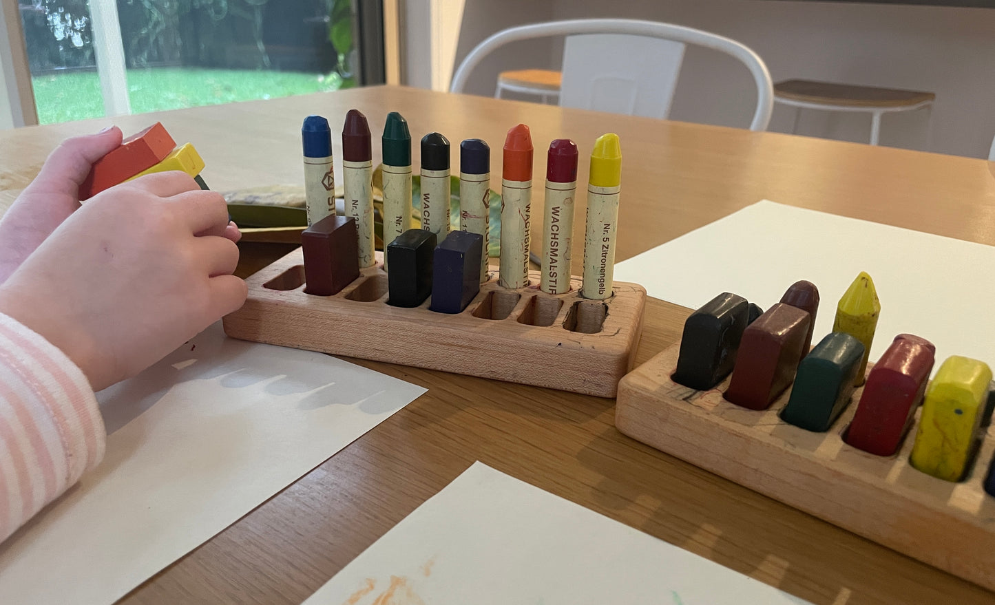 Stockmar Wax Crayons - 8 Sticks and 8 Blocks in a Tin